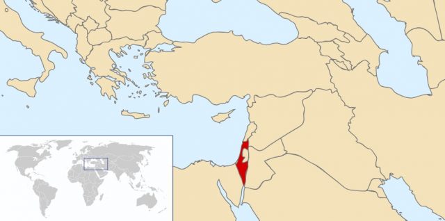 Map of Israel and the Region