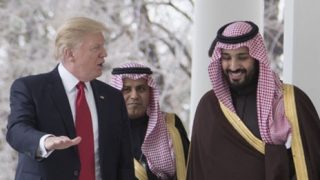 President Donald Trump Deputy Crown Prince Mohammed bin Salman bin Abdulaziz Al Saud March 14 2017 cropped