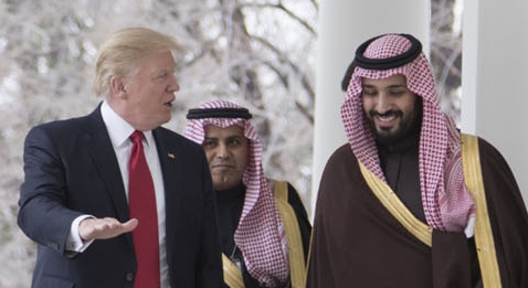 President Donald Trump Deputy Crown Prince Mohammed bin Salman bin Abdulaziz Al Saud March 14 2017 cropped