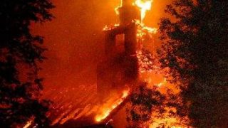 church arson fire