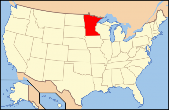 map minnesota us map