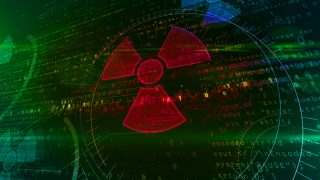 bigstock Cyber War With Nuclear Symbol 309710095