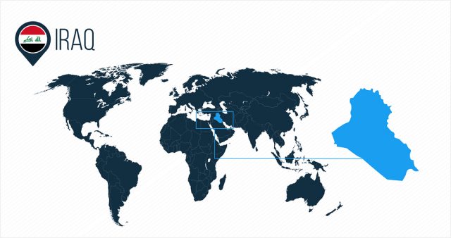 bigstock Iraq Location On The World Map 274443628