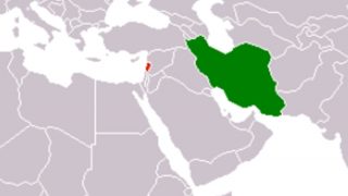 iran lebanon wiki map