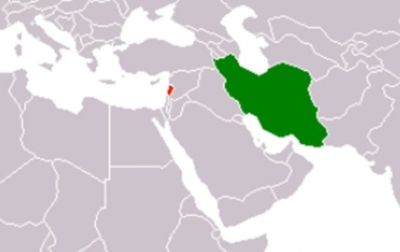 iran lebanon wiki map