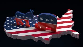 bigstock D render of Democrats Donkey 269079166 republican us politics