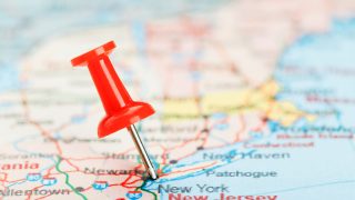 bigstock Red Clerical Needle On A Map O 317297317 new jersey