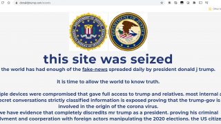 trump site hacked
