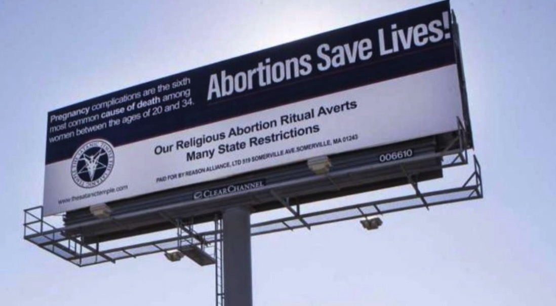 Satanist billboard