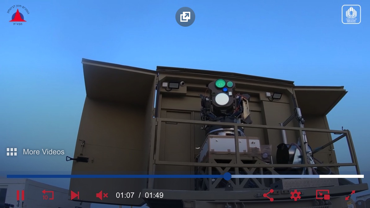 In ‘game changer,’ Israeli laser-based air defense shoots down drones 9 laser system israel iron dome