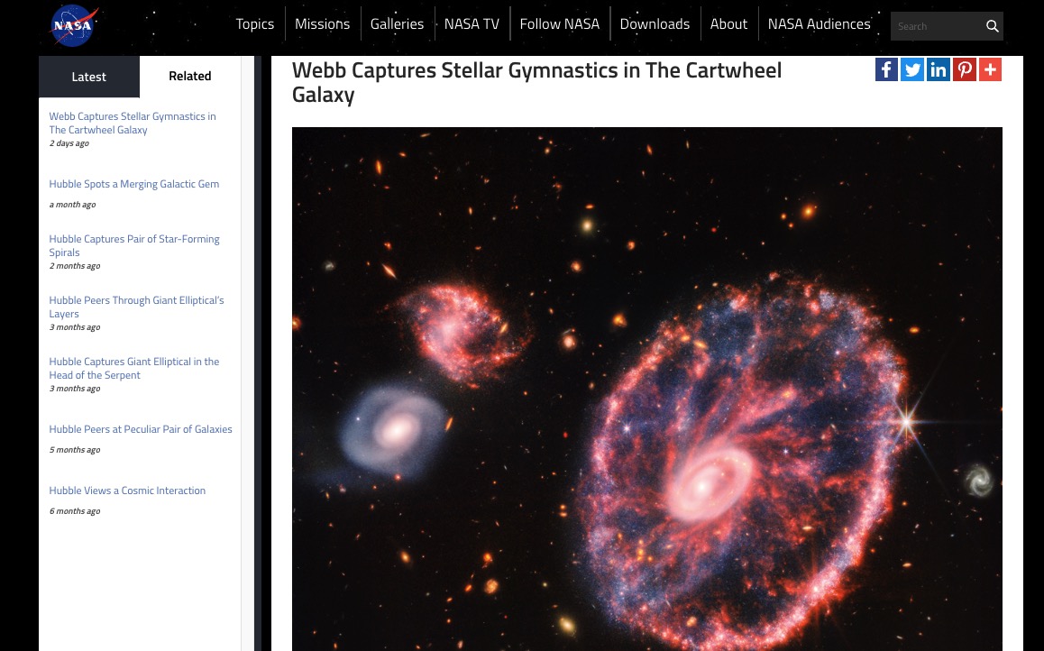 NASA releases astonishing image of Cartwheel Galaxy taken by James Webb Telescope 3 Screen Shot 2022 08 04 at 11.20.15 AM
