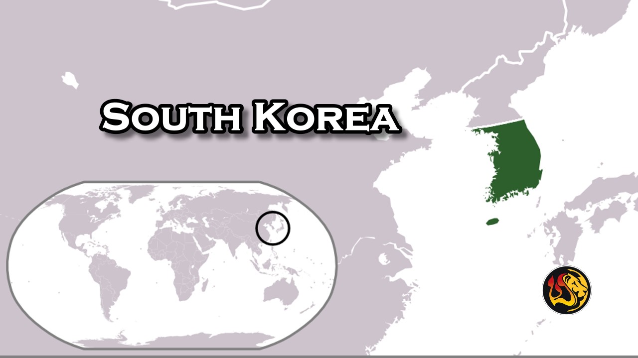 south korea map