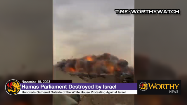 blown up hamas parliament