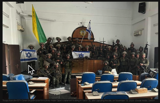 IDF at Hamas Parliament
