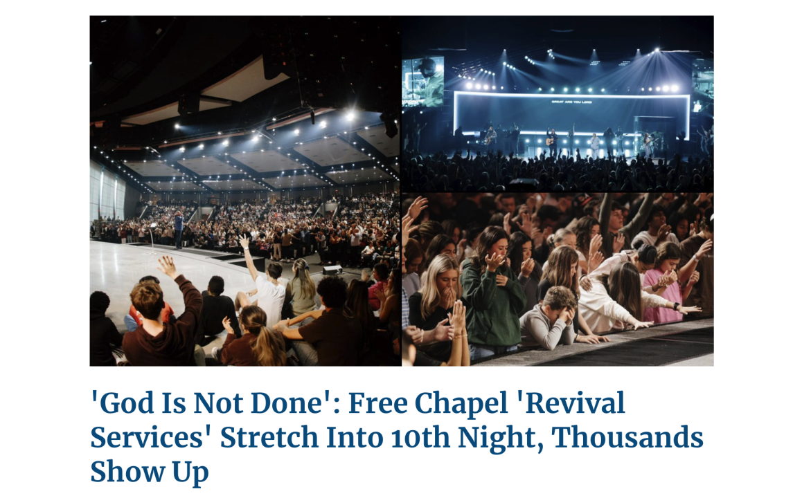 God Is Not Done Free Chapel Revival Services Stretch Into 10th Night