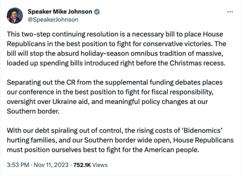 Speaker Mike Johnson Proposal - Worthy Christian News