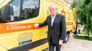 US Evangelist Graham Hands Over Ambulance To Israel 1 franklin graham israel