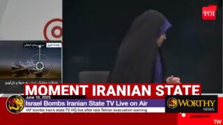 Israel Bombs Iranian State TV During Live Broadcast After Unprecedented Evacuation Warning in Tehran (Video) 1 iran tv bombed