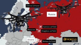 Ukraine’s “Spiderweb” Drone Operation Strikes Over 40 Russian Bombers in Deep-Strike Blow 1 russia ukraine drone strike worthy news