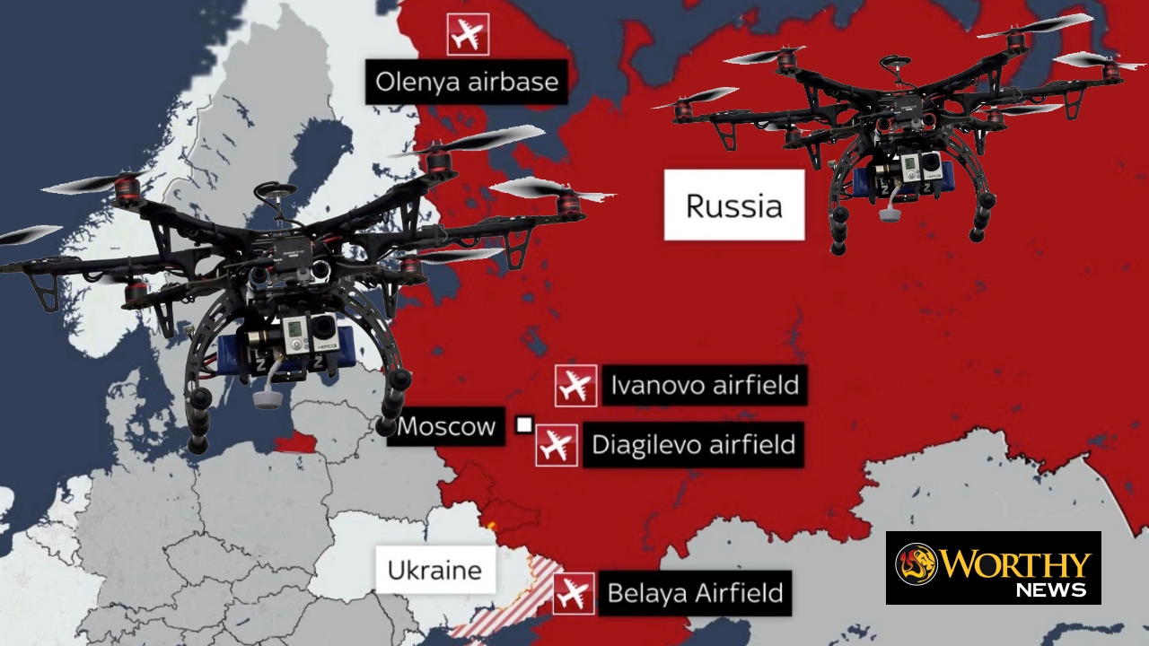 Ukraine’s “Spiderweb” Drone Operation Strikes Over 40 Russian Bombers in Deep-Strike Blow 1 russia ukraine drone strike worthy news