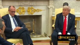 Germany’s Chancellor And US President Mend Fences Ahead Of D-Day 1 trump german chancellor worthy news