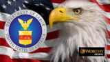 depart labor eagle flag