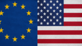 Trump’s Tariff Threat Sparks EU Alarm as $2 Trillion Trade Relationship Hangs in the Balance 2 us eu flags