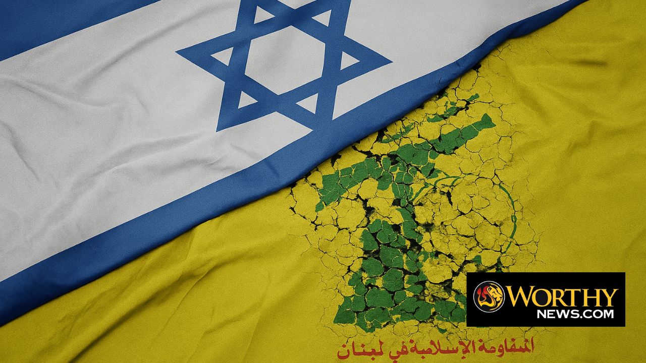 israel hezbollah flags worthy news